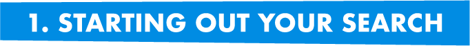 starting out your search